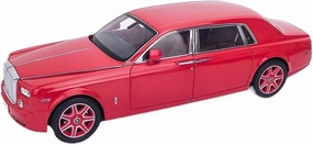 Metal Die Cast Toy Cars 1 18 for Rolls-Royce Phantom Two-Tone Alloy Car Model for Home and Office Decoration for Home Or Office Décor(Red)