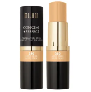 Milani Conceal   Perfect Foundation Stick - Sand Beige (0.46 Ounce) Vegan, Cruelty-Free Cream Foundation - Cover Under-Eye Circles, Blemishes & Skin Discoloration for a Flawless Finish