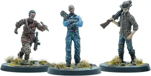 Modiphius Entertainment: Fallout: Miniatures - Survivors: Foundation Authority - 3 RPG Miniatures, Wilds of Appalachia Wave, Unpainted Resin Figures