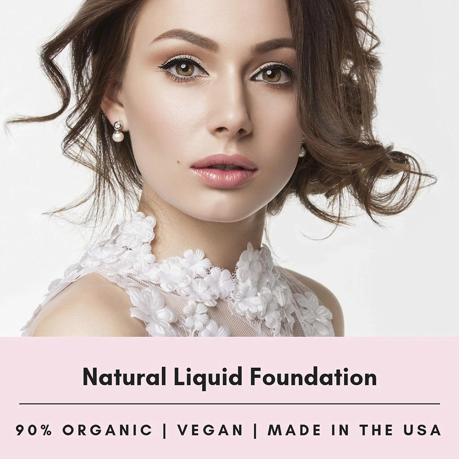 Mom's Secret 100% Natural Foundation, Organic, Vegan, Aloe Based, Natural Sun Protection, Gluten Free, Cruelty Free, Made in the USA, 1FL Oz. (Bisque)