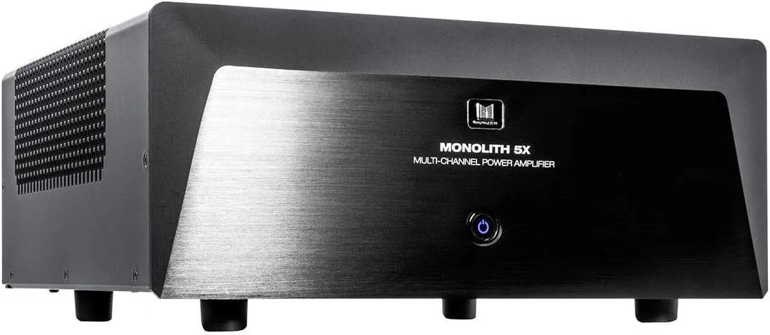 Monolith Multi-Channel Home Theater Power Amplifier - with 5x200 Watt Per Channel Into 8 Ohms, XLR and RCA Inputs, 2 Toroidal Transformers