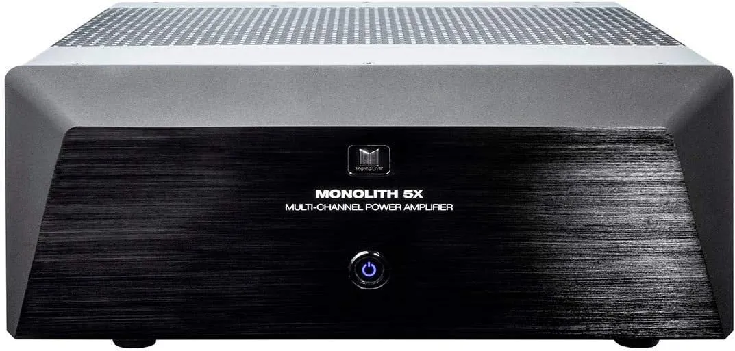 Monolith Multi-Channel Home Theater Power Amplifier - with 5x200 Watt Per Channel Into 8 Ohms, XLR and RCA Inputs, 2 Toroidal Transformers
