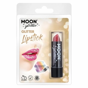 Moon Glitter Holographic Glitter Lipstick Red G07701 Costume Make Up