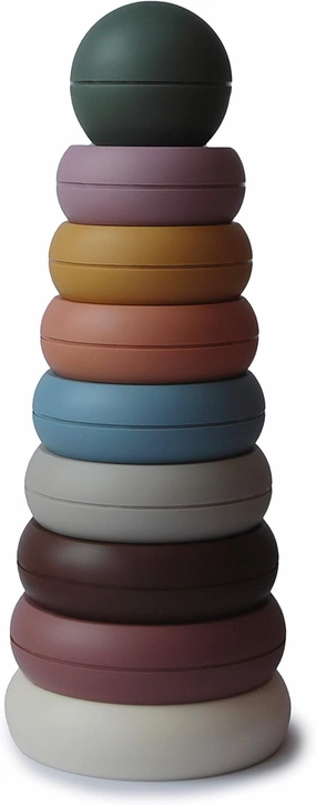 mushie Stacking Rings Toy | Made in Denmark (Rustic)