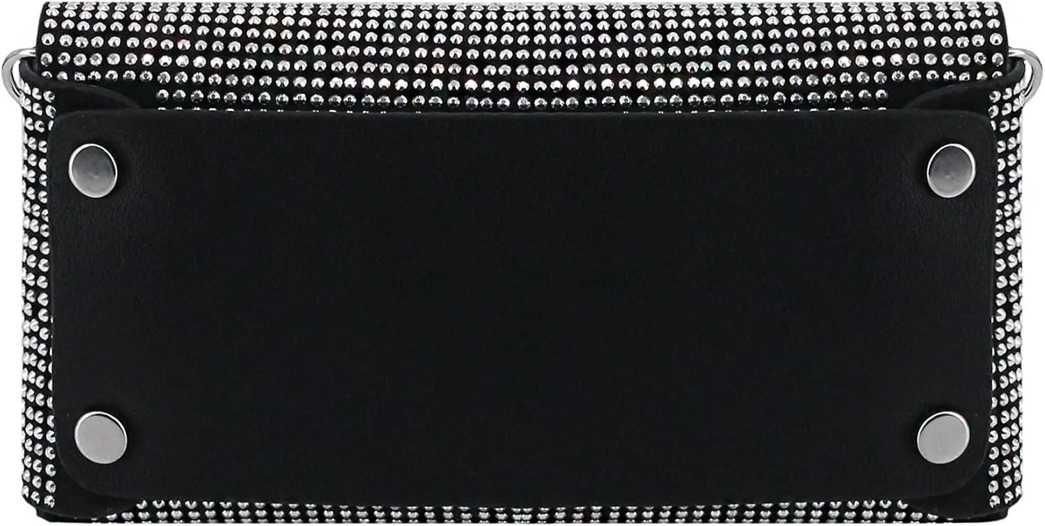 Naimo Bling Crystal Rhinestone Crossbody Bag Diamond Evening Clutch Envelope Handbag Cell Phone Purse for Party Prom