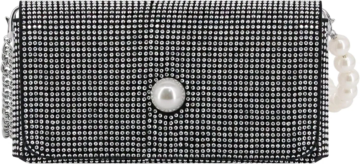 Naimo Bling Crystal Rhinestone Crossbody Bag Diamond Evening Clutch Envelope Handbag Cell Phone Purse for Party Prom