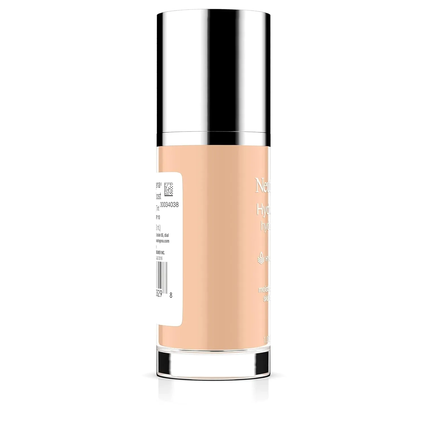 Neutrogena Hydro Boost Hydrating Tint with Hyaluronic Acid, Lightweight Water Gel Formula, Moisturizing, Oil-Free & Non-Comedogenic Liquid Foundation Makeup, 10 Classic Ivory, 1.0 fl. oz