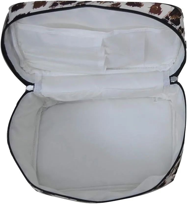 NGIL Large Top Handle Cosmetic Case (Cheetah-Black)