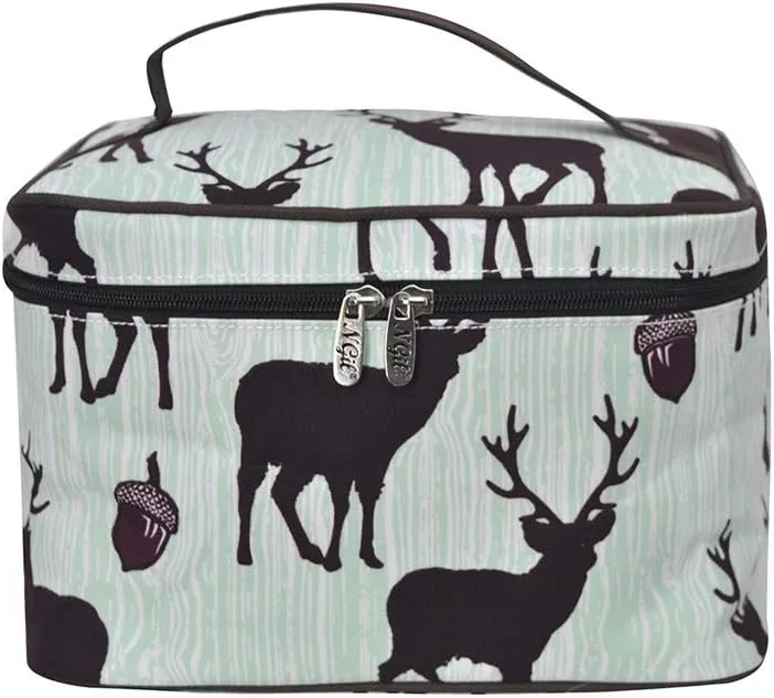 NGIL Large Top Handle Cosmetic Case (Deer-Brown)