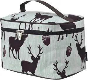 NGIL Large Top Handle Cosmetic Case (Deer-Brown)