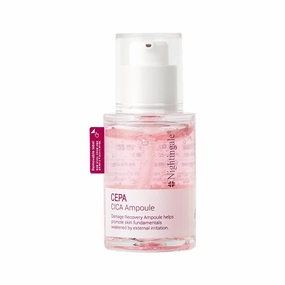 Nightingale CEPACICA Ampoule, Skin Barrier Repair Face Serum, Centella Ampoule with CEPACICA Extract 76% & Hyaluronic Acid, Non-Irritation, Allergen Free, Cruelty Free, Vegan, Korean Skin Care
