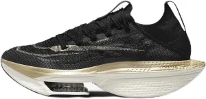 Nike Alphafly 2 Women's Road Racing Shoes (DN3559-003, Black/Sail/Metallic Gold Grain) Size 9.5