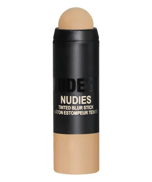Nudestix Nudies Tinted Blur Foundation Stick, Matte Cream Powder Multitask Makeup to Tint, Blur, Blot Skin and Sculpt Face, Lightweight, Natural Matte Finish, 0.2 fl oz (6.2 g)