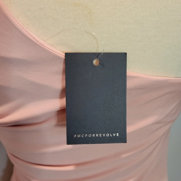 NWOT Michael Costello x REVOLVE One Shoulder Ruched Cocktail Mini Dress SZ S