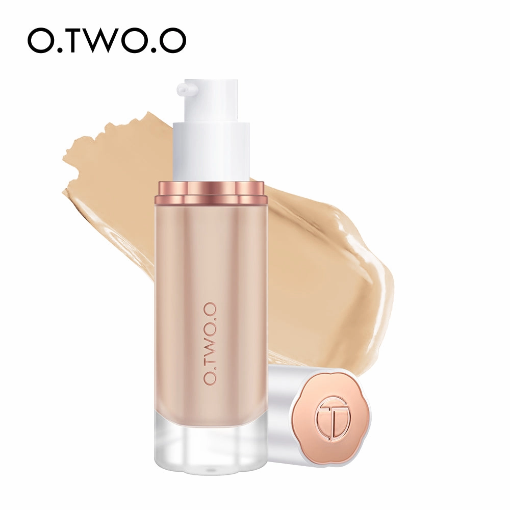 O.TWO.O Full Coverage Whitening Sweat Resistant Moisturizing Liquid Foundation Makeup Base Wholesale