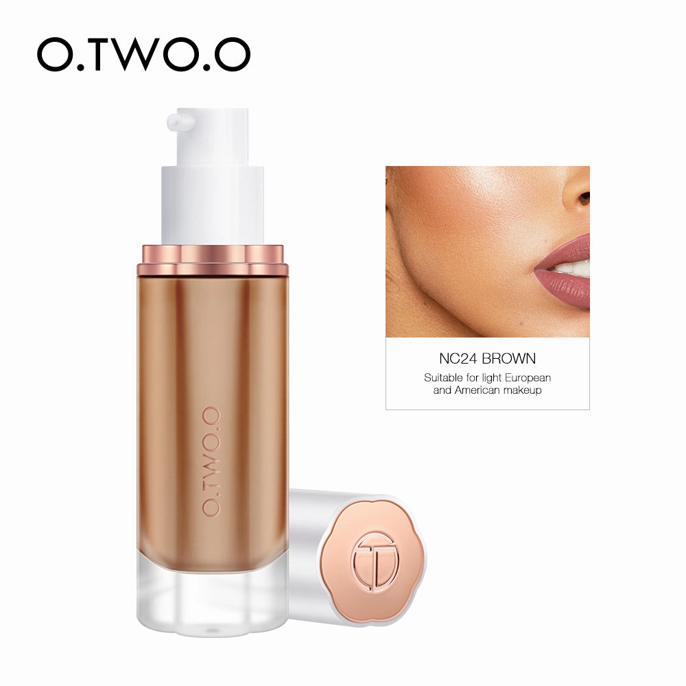 O.TWO.O Full Coverage Whitening Sweat Resistant Moisturizing Liquid Foundation Makeup Base Wholesale