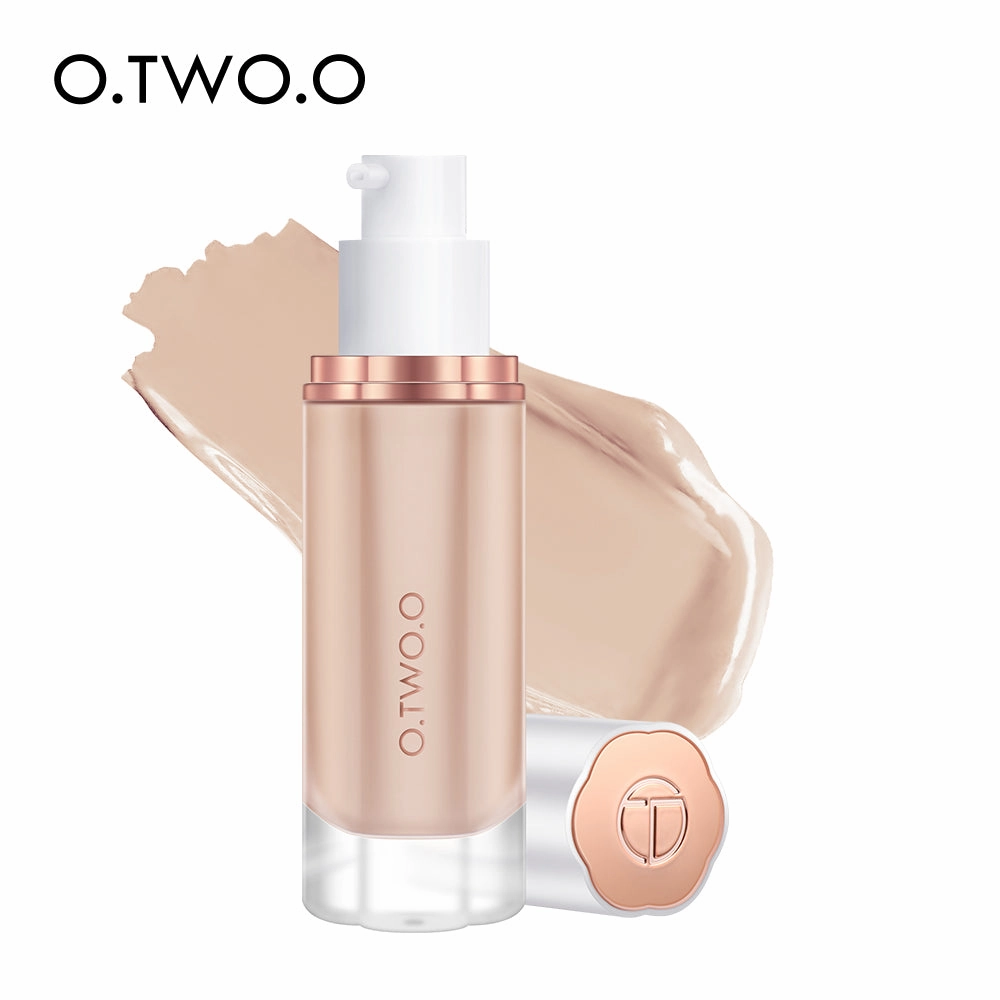 O.TWO.O Full Coverage Whitening Sweat Resistant Moisturizing Liquid Foundation Makeup Base Wholesale