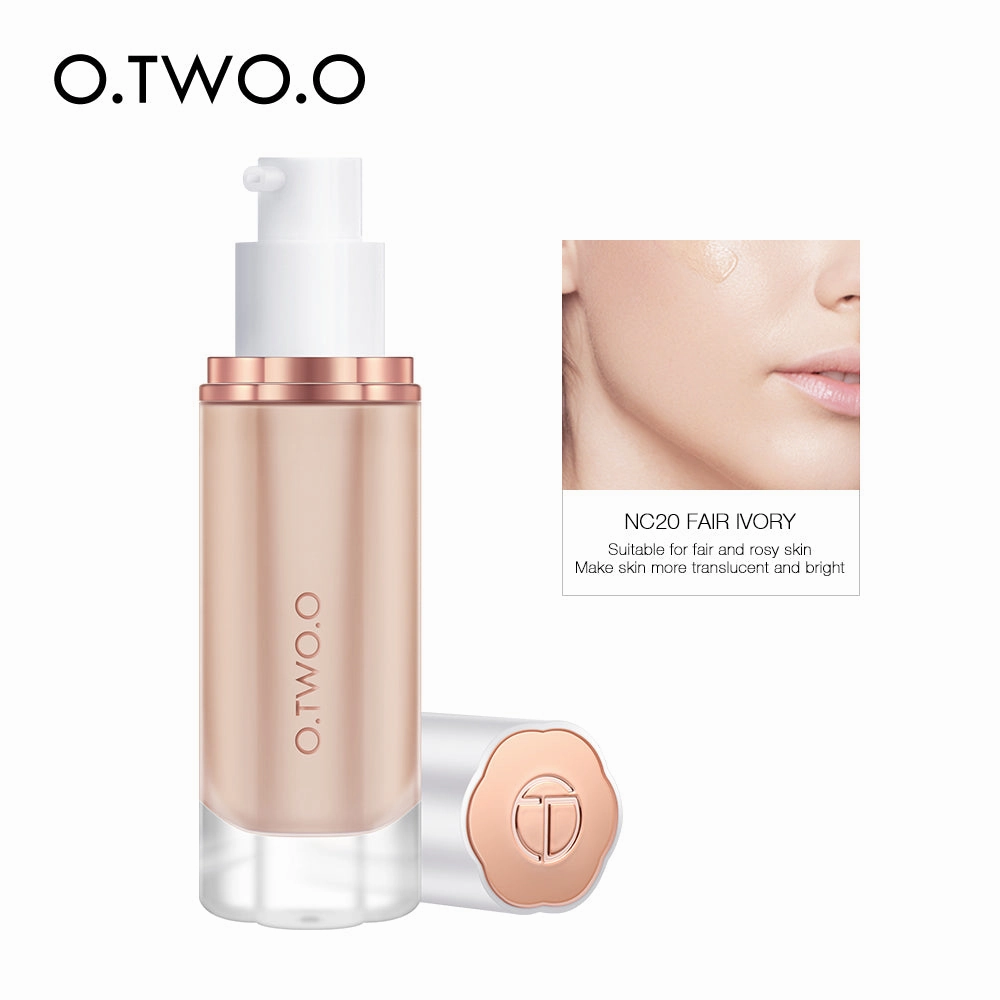 O.TWO.O Full Coverage Whitening Sweat Resistant Moisturizing Liquid Foundation Makeup Base Wholesale