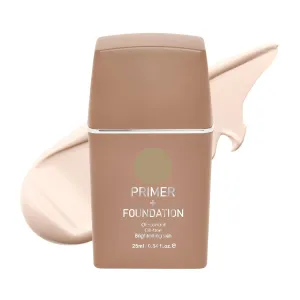 Oil Free Primer   Foundation|That Gives Natural & Brightening Skin|Waterproof Foundation Long Lasting,Provides Non Sticky Matte Finish|Liquid For Oily Skin (02-Natural Ivory)