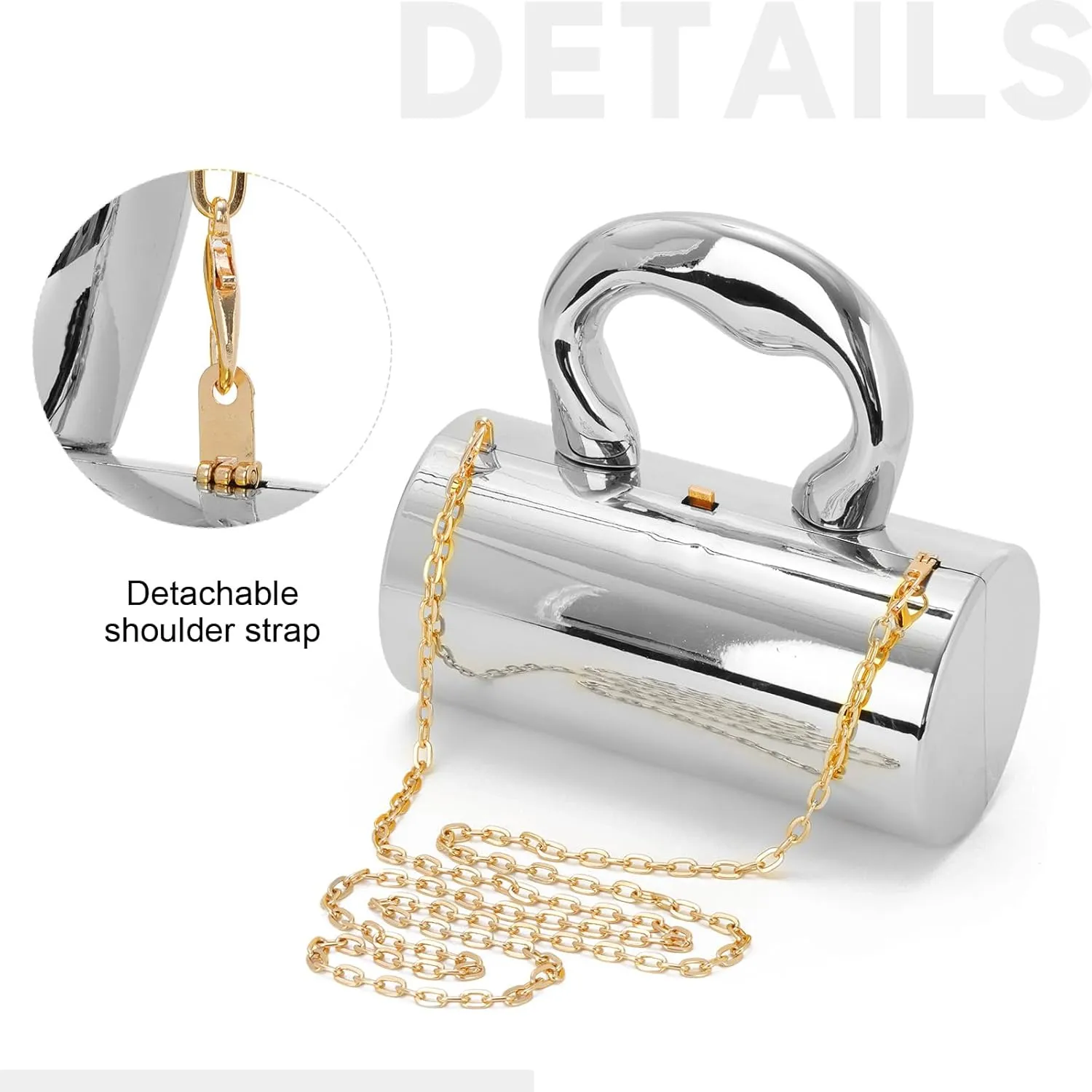 Oweisong Acrylic Handbag Tote for Women Gold Clutch Purse Top Handle Satchel Y2K Party Shoulder Bag with Top Handle 2025