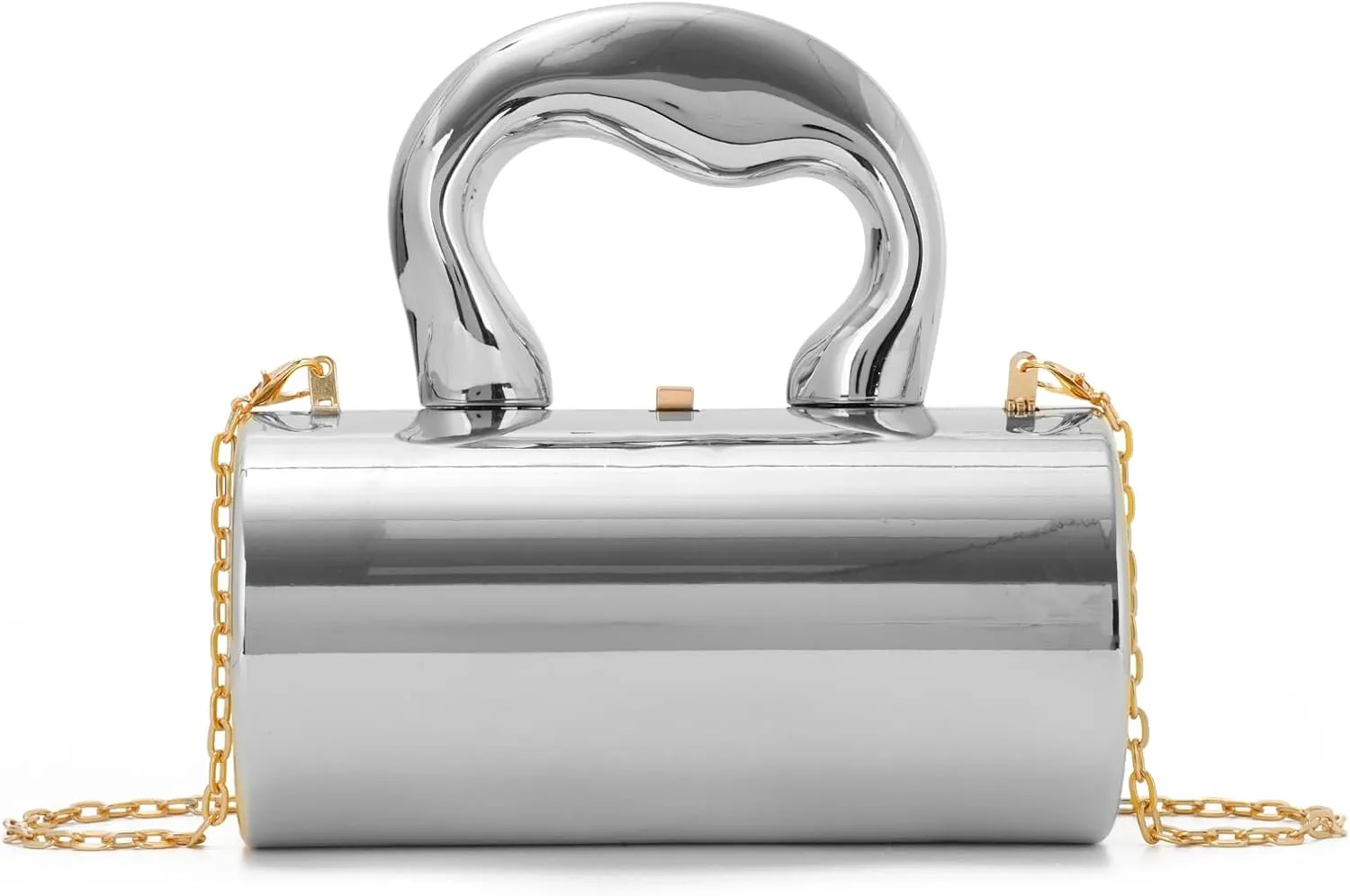 Oweisong Acrylic Handbag Tote for Women Gold Clutch Purse Top Handle Satchel Y2K Party Shoulder Bag with Top Handle 2025