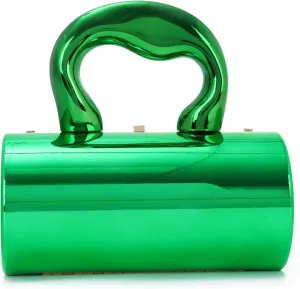 Oweisong Acrylic Handbag Tote for Women Gold Clutch Purse Top Handle Satchel Y2K Party Shoulder Bag with Top Handle 2025