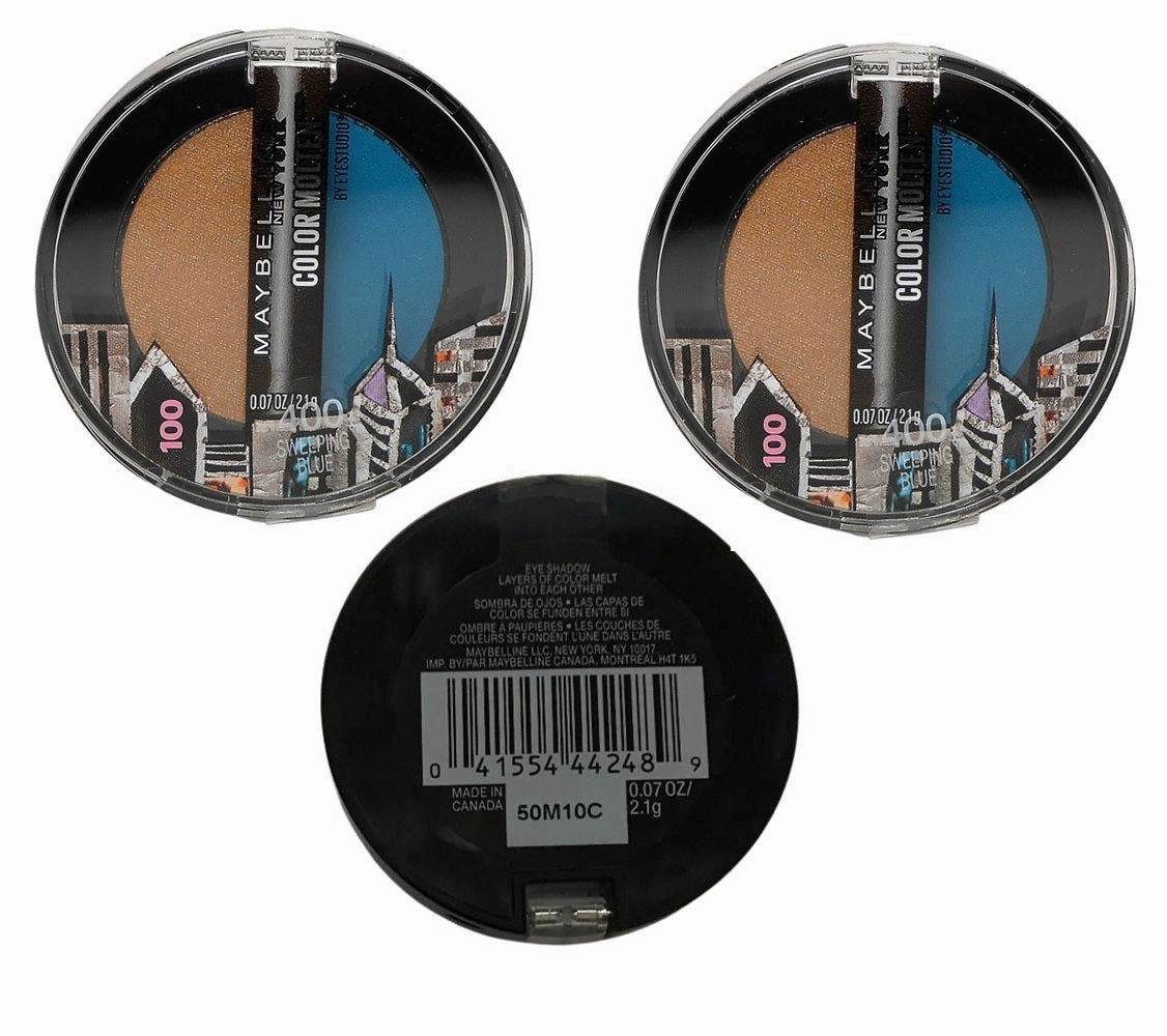 Pack of 3 Maybelline Color Molten Eyeshadow, Sweeping Blue 400
