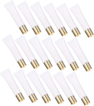 PartyKindom 50pcs Lipstick Tube Glitter Lip Gloss Tube Wand Women Balm Refillable Lip Gloss Tube Lip Gloss Tubes Refillable Jars Lip Pomade Tubes Refillable Tubes Sample Packing Tubes