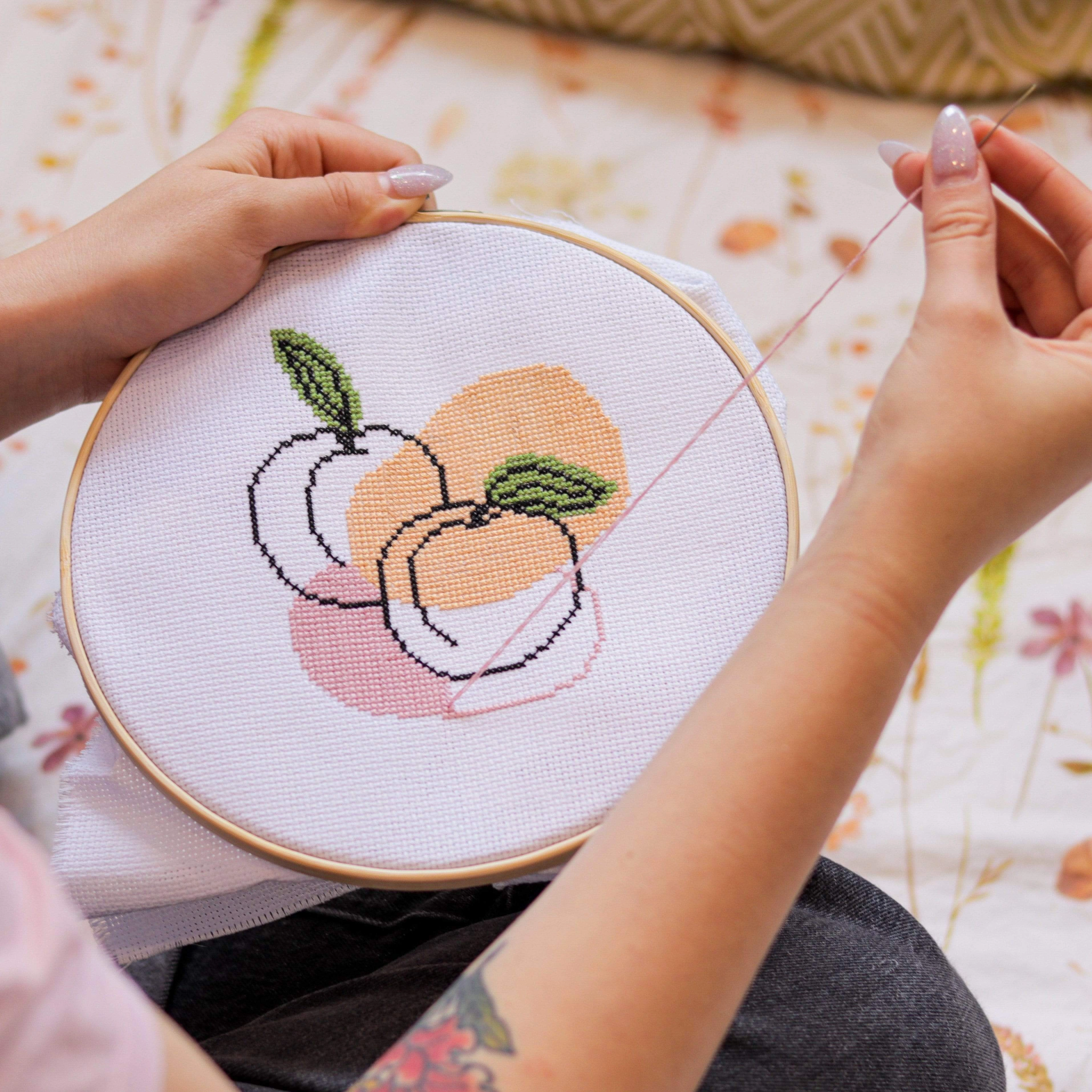 Peachy Keen | PDF Cross Stitch Pattern