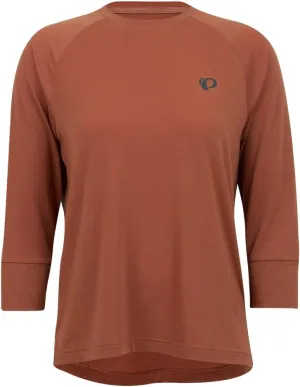 PEARL IZUMI Women's Canyon Merino 3/4 Sleeve Jersey, Moisture-Wicking Short Sleeve Bike Jersey, Standard Fit for Cycling,