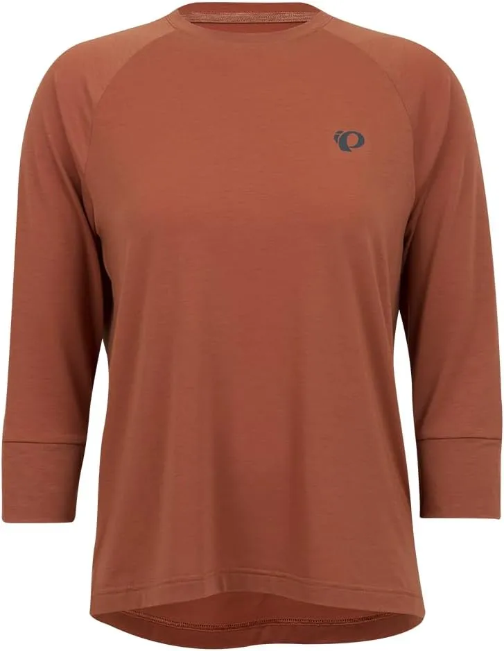 PEARL IZUMI Women's Canyon Merino 3/4 Sleeve Jersey, Moisture-Wicking Short Sleeve Bike Jersey, Standard Fit for Cycling,