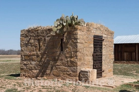 Photo - The Restored Civil Jail at The Fort Griffin townsite, Near The U.S. Army's Frontier Post of Fort Griffin in Shackelford County, Texas- Fine Art Photo Reporduction 24in x 16in