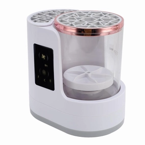 Pongnas Automatic Makeup Brush Cleaner, 3 in 1 Electric Makeup Brush Washer Cleaning Device with Dryer & Stand for Home Vanity