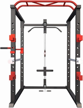 Professional Squat Rack Strength Training Equipment Home Sports Power Rack, Comfortable Profession Fitness Barbell, Multifunction Home Comprehensive T