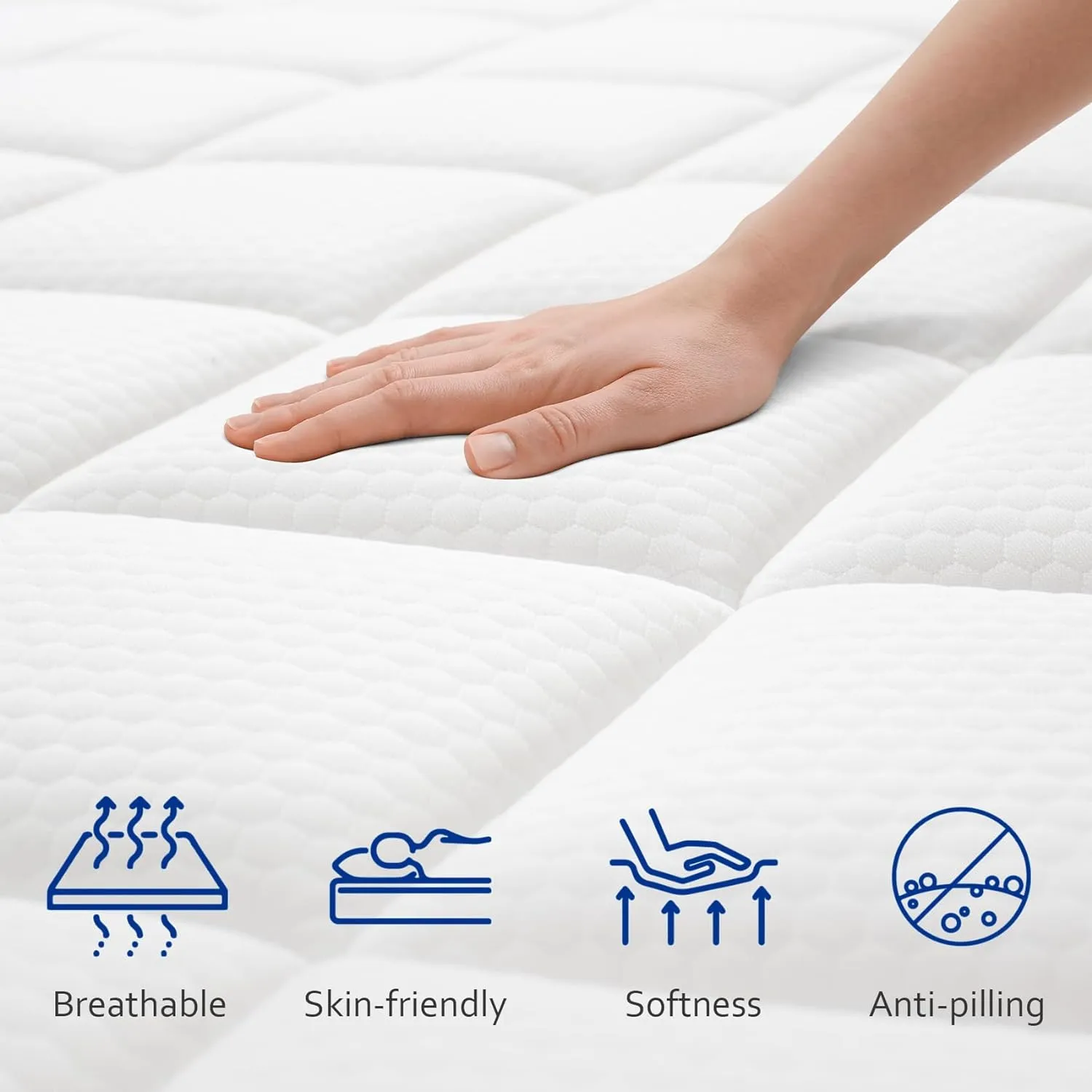 Queen Mattress,10 Inch Gel Memory Foam and Innerspring Hybrid Mattress in a Box with Individual Pocket Spring for Motion Isolation & Silent Sleep,CertiPUR-US,100 Nights Trial