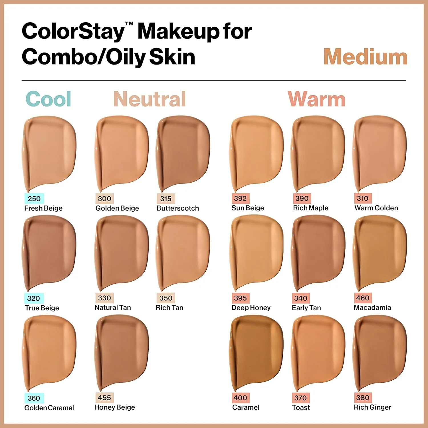 Revlon Colorstay SPF 15 Makeup Foundation for Combination/Oily Skin, Cappuccino, 1 Fl Oz