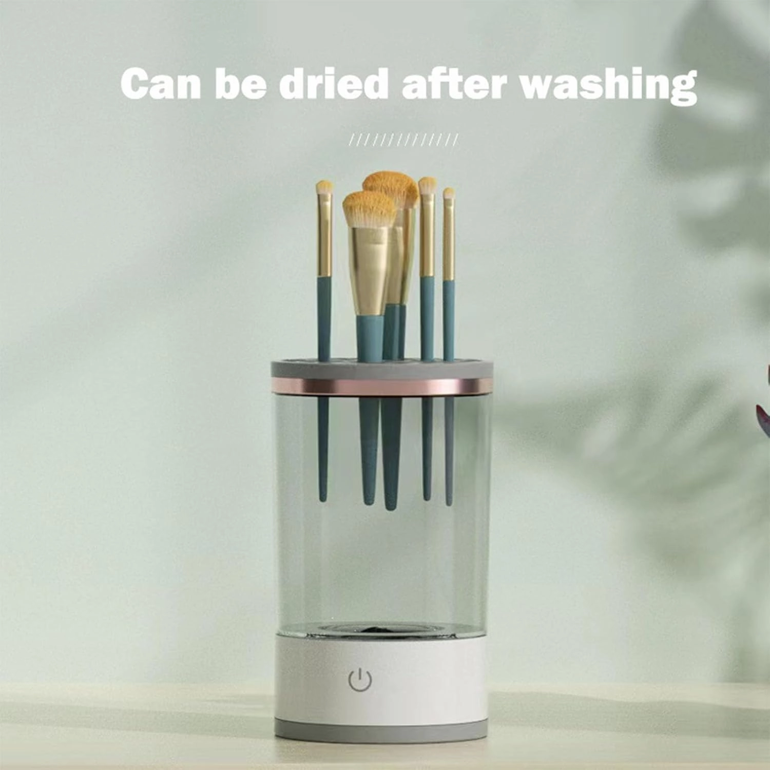 Rinse Hero Brush Cleaner, Rinse Hero Makeup Brush Cleaner, Automatic Cosmetic Brush Cleaner, Electric Makeup Brush Cleaner for Deep Cleaning All Types of Brushes (White, Plug-in)