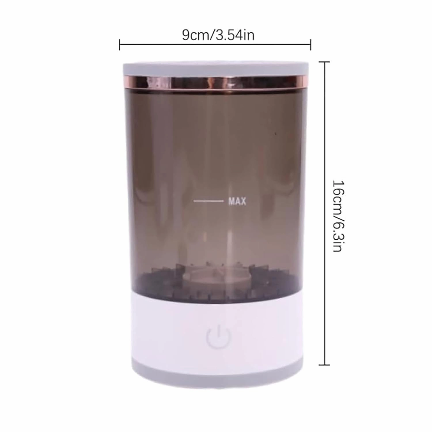 Rinse Hero Brush Cleaner, Rinse Hero Makeup Brush Cleaner, Automatic Cosmetic Brush Cleaner, Electric Makeup Brush Cleaner for Deep Cleaning All Types of Brushes (White, Plug-in)
