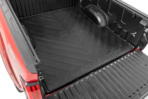 Rough Country Rubber Bed Mat for Toyota Tundra (2022-2025) - Fits 5'7" Bed, Non-Slip, Tear-Resistant Truck Bed Protection