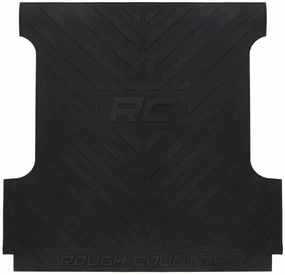 Rough Country Rubber Bed Mat for 2007-2018 Ram Truck | 5'5" Bed - RCM678,Black