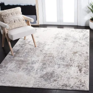 SAFAVIEH Aston Collection Area Rug - 6' x 9', Ivory & Grey, Modern Abstract Design, Non-Shedding & Easy Care, Ideal for High Traffic Areas in Living Room, Bedroom (ASN710A)