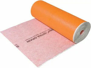 Schluter Ditra-Drain Waterproofing Membrane - Ideal for Tile Installations, Drainage Layer - 3 Feet 3 Inches X 82 Feet, 269 Square Feet Coverage - DITRA-DRAIN25M