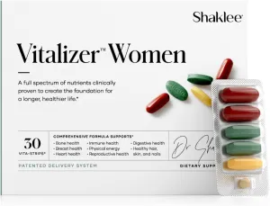 Shaklee -Vitalizer Women - Advanced Nutrition - Prenatal/Postnatal Multivitamin with Omega-3, Probiotics, and More - Supports Heart, Joint, Immune, Bone, Digestive, and Energy - 30 Vita-Strips®