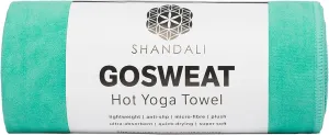 Shandali GoSweat Non-Slip Hot Yoga Towel with Super-Absorbent Soft Suede Microfiber in Many Colors, for Bikram Pilates and Yoga Mats.