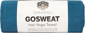 Shandali GoSweat Non-Slip Hot Yoga Towel with Super-Absorbent Soft Suede Microfiber in Many Colors, for Bikram Pilates and Yoga Mats.
