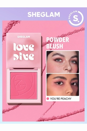 sheglam LOVE DIVE TENDER HEART POWDER BLUSH YOU'RE PEACHY