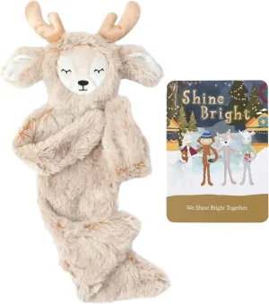 Slumberkins Shine Bright Ibex Snuggler Plush   Affirmation Card - Promotes Positive Self-Esteem, Authenticity & Community - Holiday SEL Toys for Boys and Girls