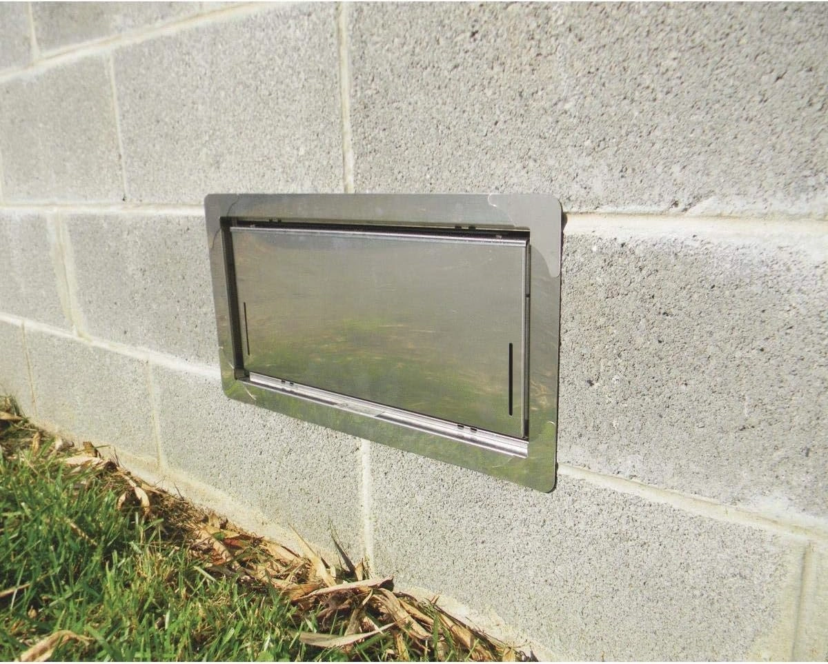 Smart Vent Insulated Foundation Flood Vent, FEMA Compliant and ICC-ES Certified - Model 1540-520, 16" x 8" (Stainless Steel)