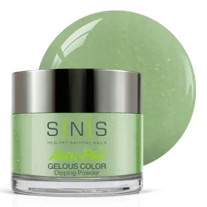 SNS Nail Dip Powder, Gelous Color Dipping Powder - Mandalay Hill (Green, Pastel/Mint, Cream) - Long-Lasting Dip Nail Color Dip Nail Color Lasts 14 Days - Low Odor & No UV Lamp Needed - 1.5 Oz