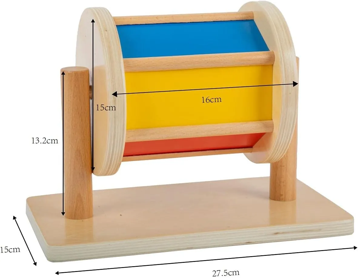 Spinning Rainbow Drum Toys for 612 Month Babies Infant 3 Month 1 Year Toddlers TI4501